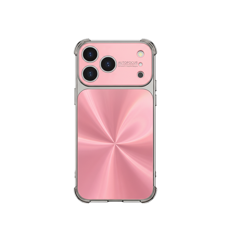 CD-Pattern Electroplated Four-corner Airbag Case for iPhone 17 Pro Max