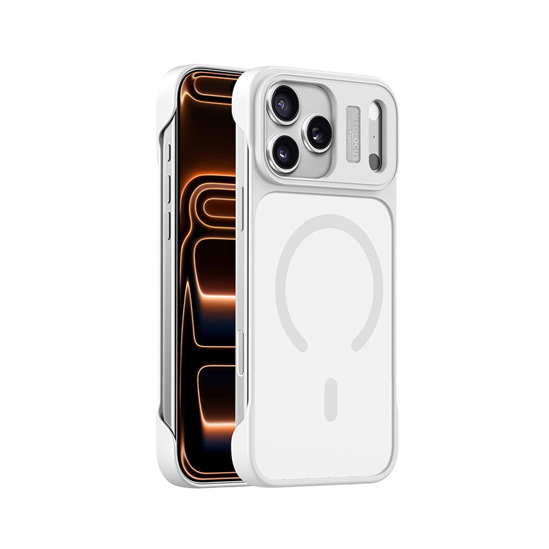 AG Back Panel Semi-Cover Magnetic Case for iPhone 17/16/15 Series