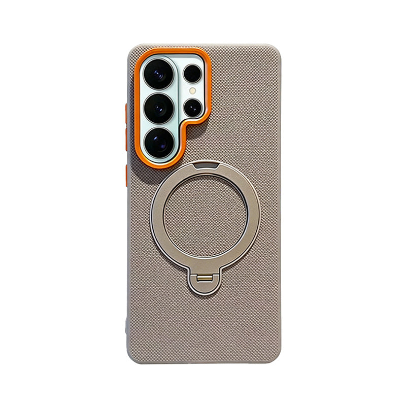 DiamondShield™ Magnetic Stand Leather Case for Samsung S26 Series