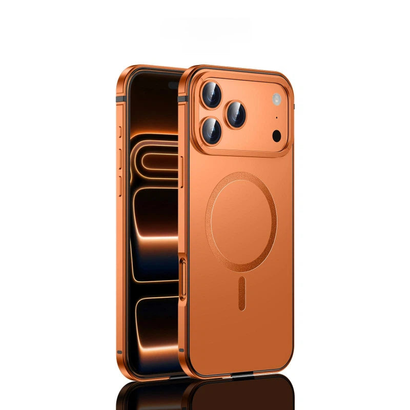 Aluminum Alloy Frame + Acrylic Backing MagSafe Case for iPhone 17 Series