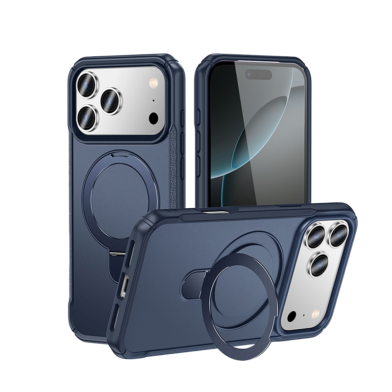 Military-Grade Protection Magnetic Kickstand Case For iPhone 17 Pro Max