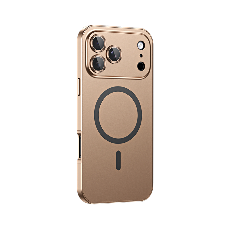 Aluminum Alloy Frame + Matte Back MagSafe Case For iPhone 17 Pro Max