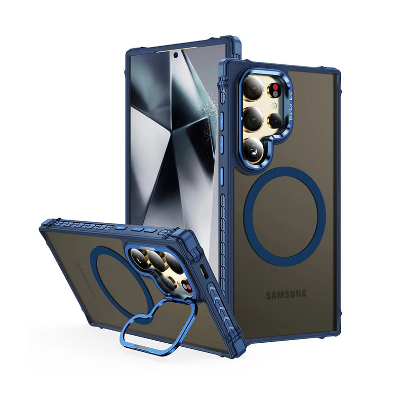  Transparent Black Matte Drop-Proof Stand Case For Samsung S26 Ultra
