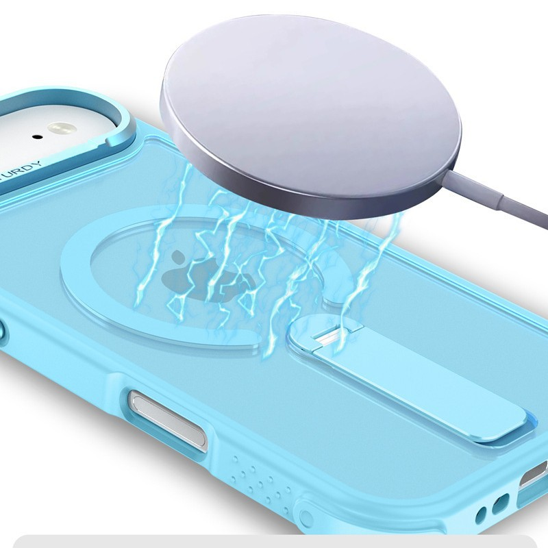 360° Kickstand Magnetic Shockproof Matte Case For iPhone 17 Pro Max