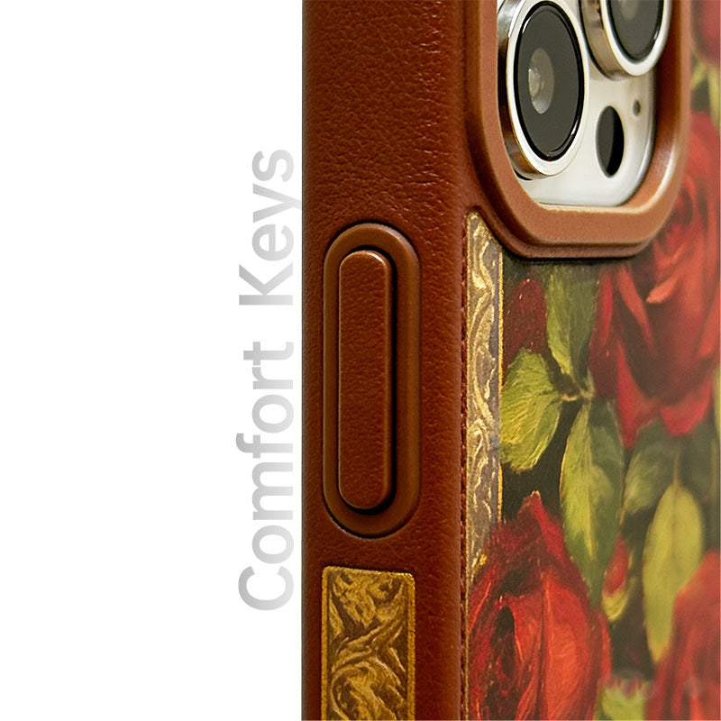 Vintage Rose Art Case  For iPhone 17/16/15 Series