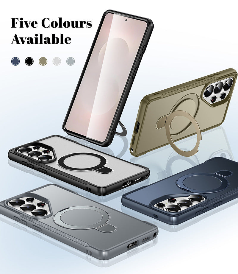 Military-Grade Protection Magnetic Kickstand Case For Samsung S25 Ultra