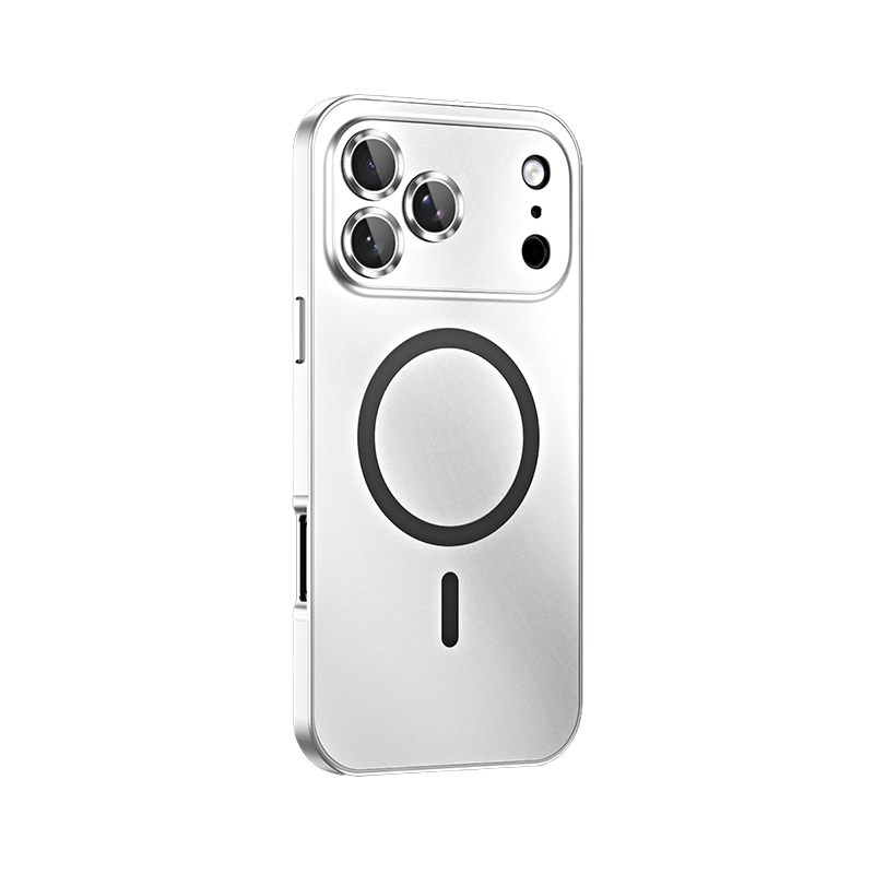  Aluminum Alloy Frame + Matte Back MagSafe Case For iPhone 17 Pro Max