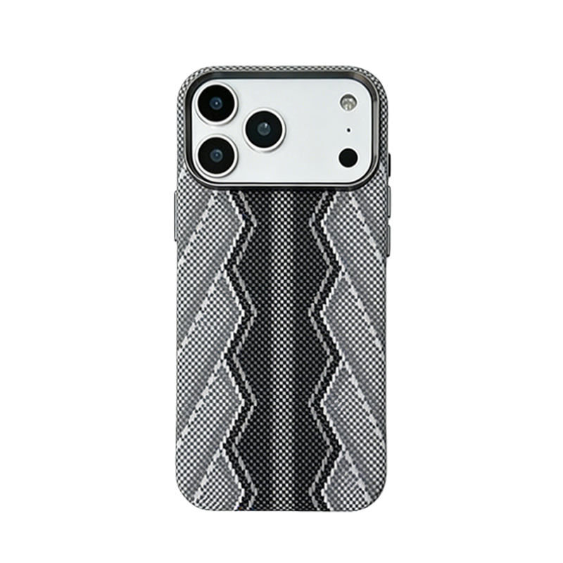 CASESUN Red Serpent Kevlar textured Slim MagSafe Case for iPhone 17 Series