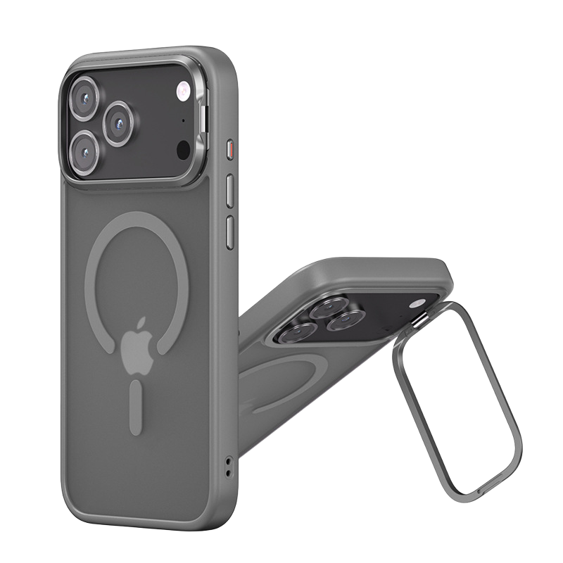 Matte Lens Stand Magnetic Case For iPhone 17 Series