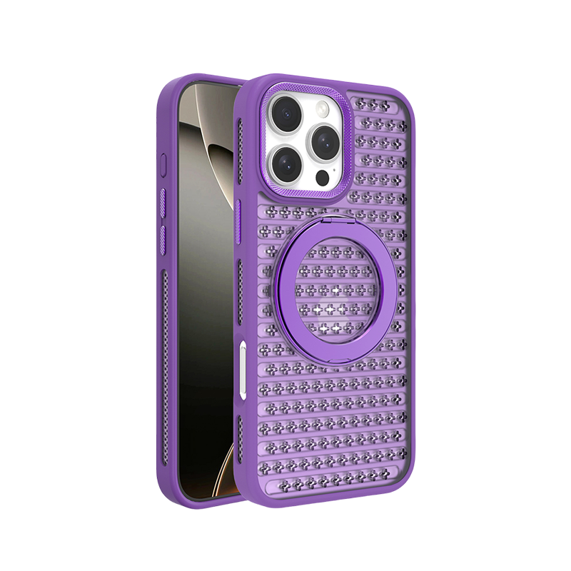 Semi-Transparent Heat-Dissipating Magnetic Case For iPhone 16 Pro Max