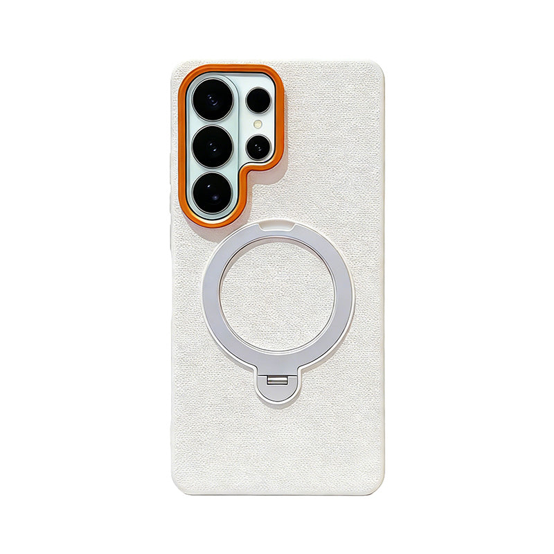 DiamondShield™ Magnetic Stand Leather Case for Samsung S26 Series
