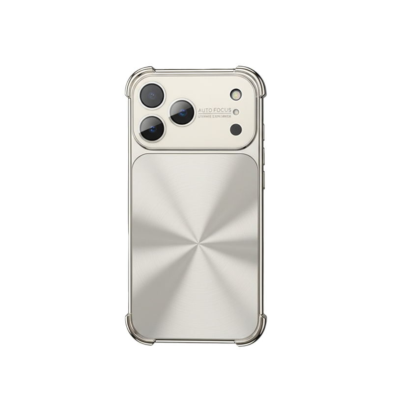 CD-Pattern Electroplated Four-corner Airbag Case for iPhone 17 Pro Max