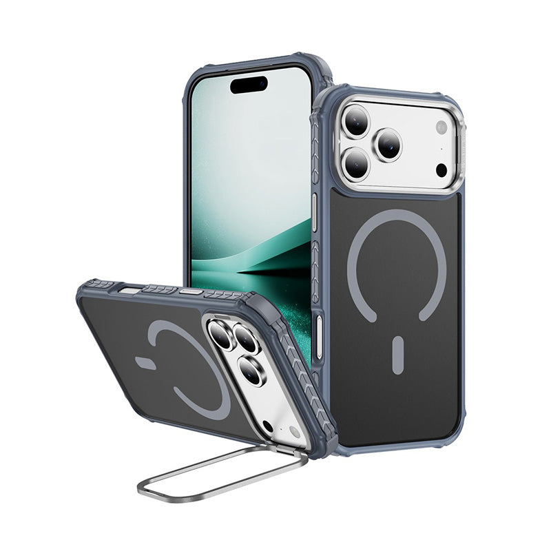  Skin-Feel Magnetic Kickstand Case for iPhone 17/16/15 Series