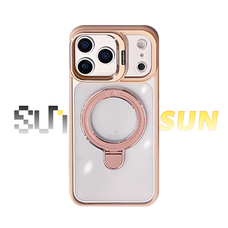 Magnetic Dual Stand Clear Case For iPhone 17/16/15/14 Series