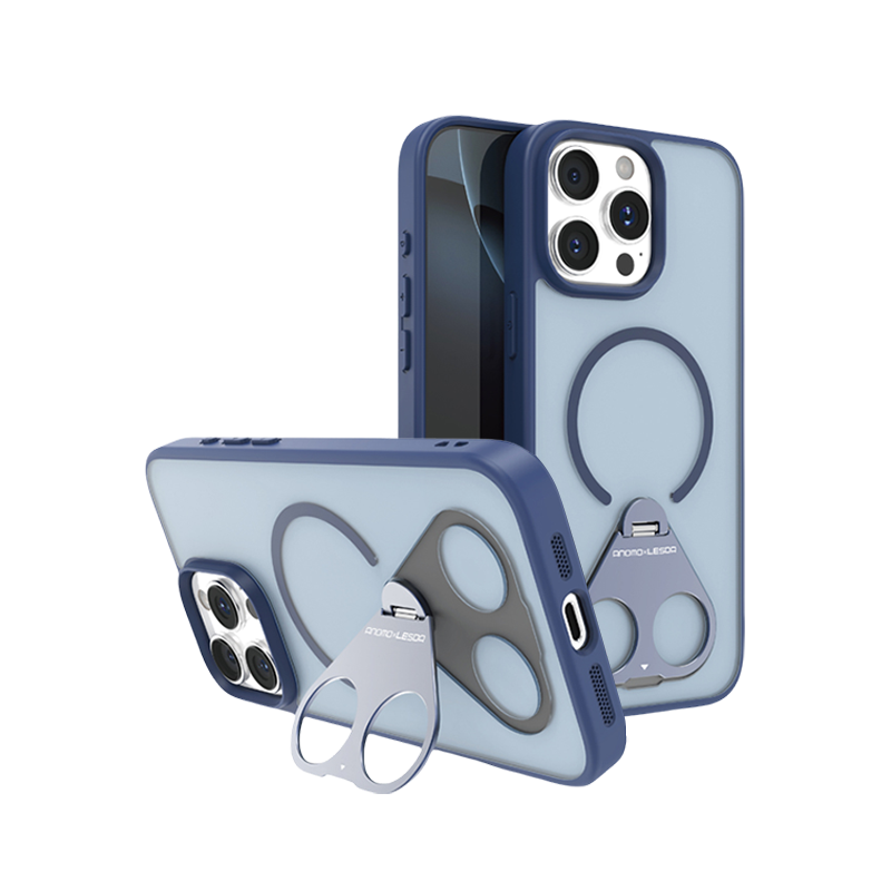 Tri-Ring Magnetic Stand Case For iPhone 17 Pro Max