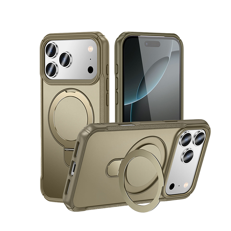 Military-Grade Protection Magnetic Kickstand Case For iPhone 17 Pro Max