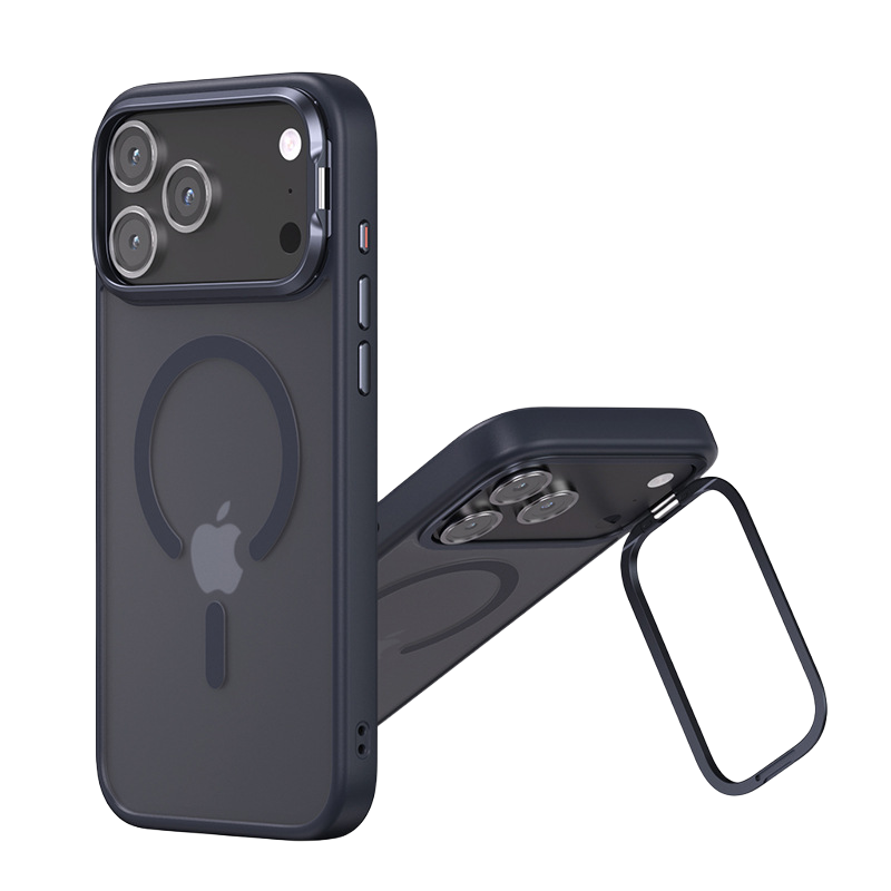Matte Lens Stand Magnetic Case For iPhone 17 Series