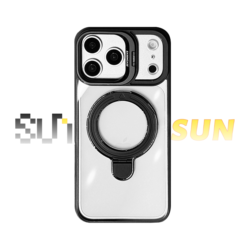 Magnetic Dual Stand Clear Case For iPhone 17/16/15/14 Series