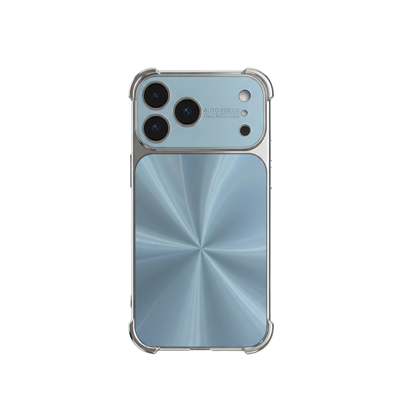 CD-Pattern Electroplated Four-corner Airbag Case for iPhone 17 Pro Max
