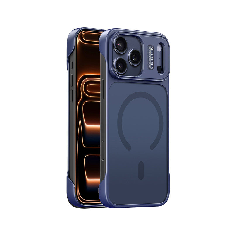 AG Back Panel Semi-Cover Magnetic Case for iPhone 17/16/15 Series