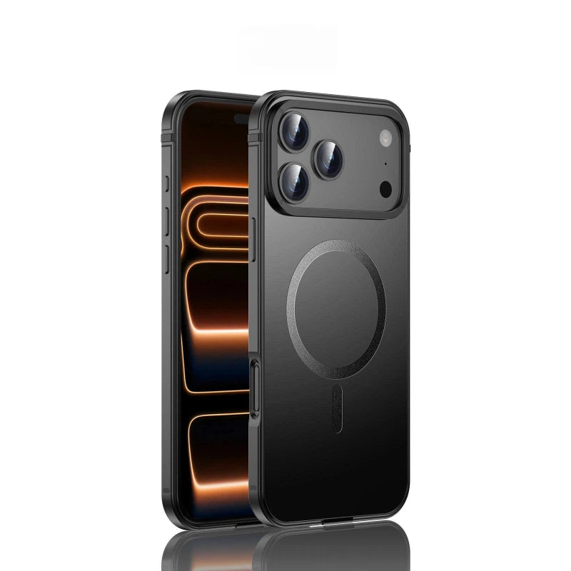 Aluminum Alloy Frame + Acrylic Backing MagSafe Case for iPhone 17 Series
