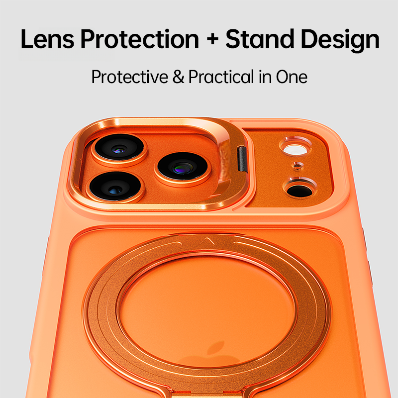Magnetic Dual Stand Clear Case For iPhone 17/16/15/14 Series
