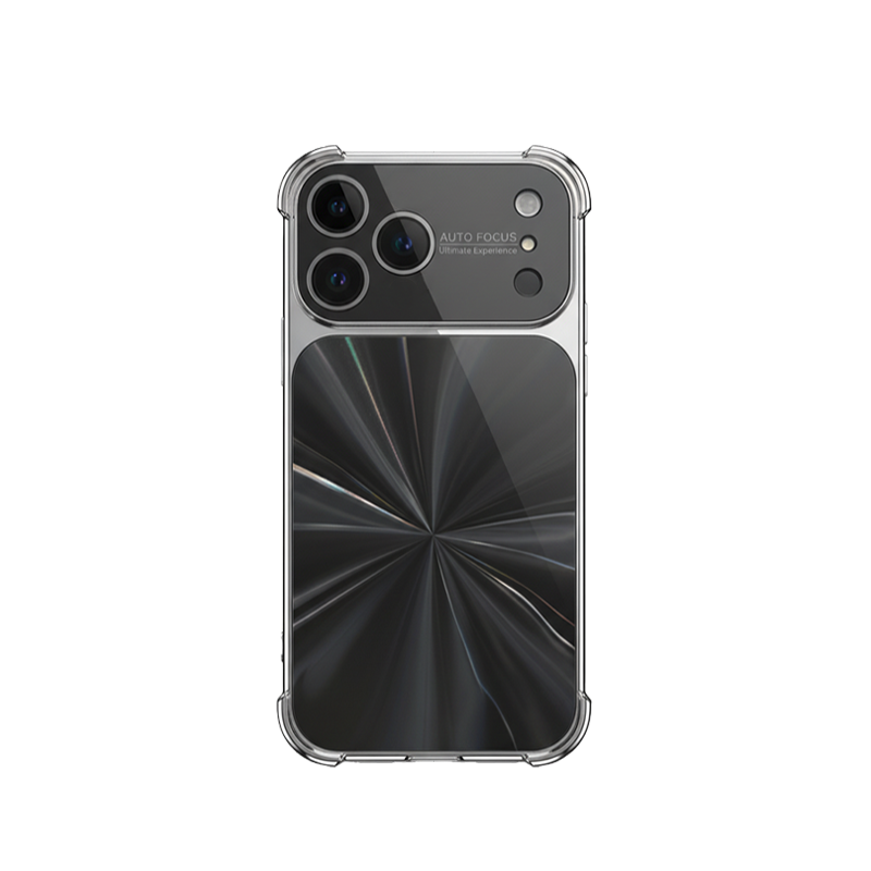 CD-Pattern Electroplated Four-corner Airbag Case for iPhone 17 Pro Max