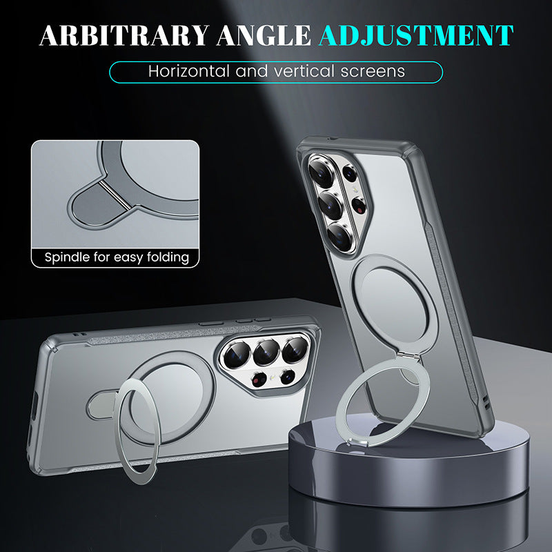 Military-Grade Protection Magnetic Kickstand Case For Samsung S25 Ultra