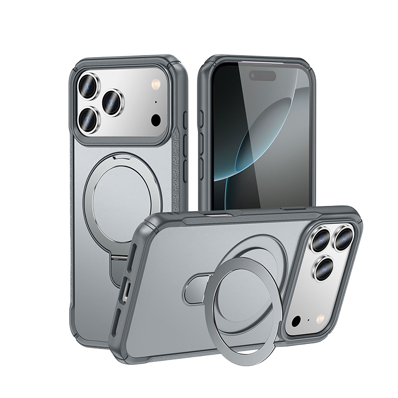 Military-Grade Protection Magnetic Kickstand Case For iPhone 17 Pro Max