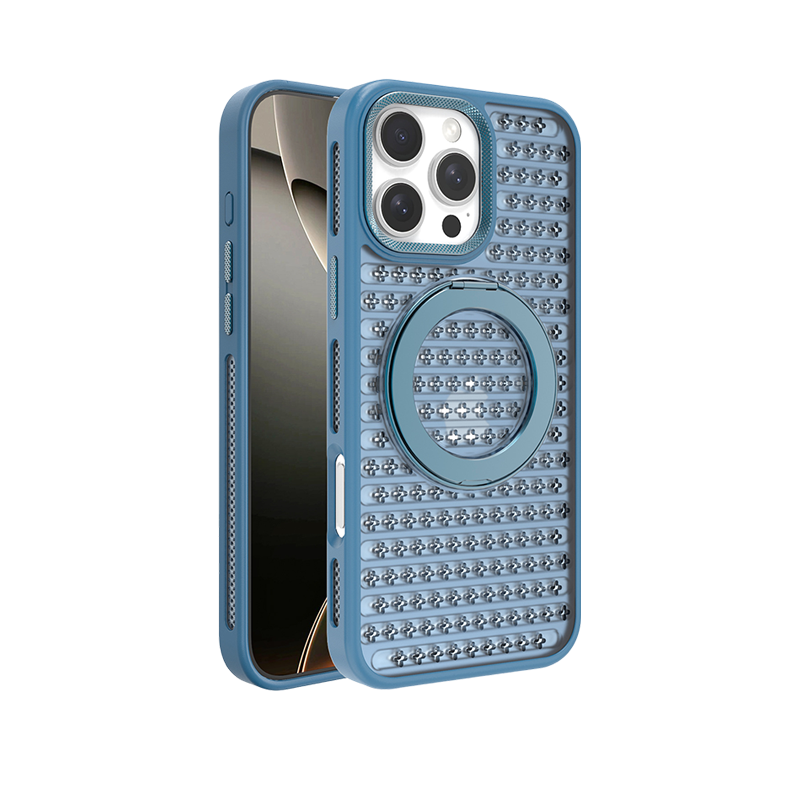 Semi-Transparent Heat-Dissipating Magnetic Case For iPhone 16 Pro Max
