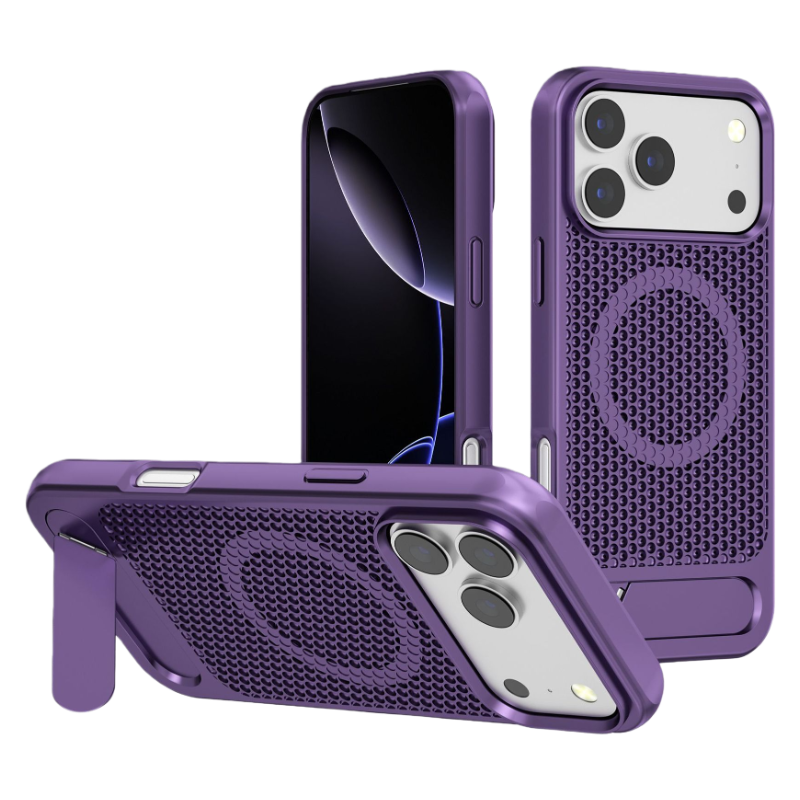 Flying Wing Stand Honeycomb Cooling Case For iPhone 17 Pro Max