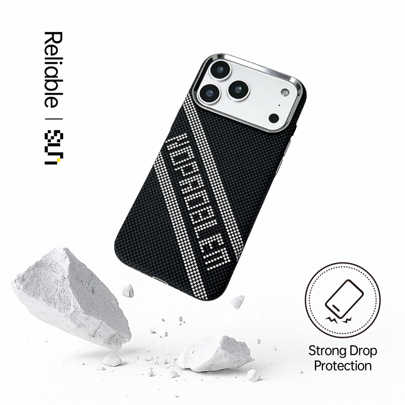 CASESUN Red Serpent Kevlar textured Slim MagSafe Case for iPhone 17 Series