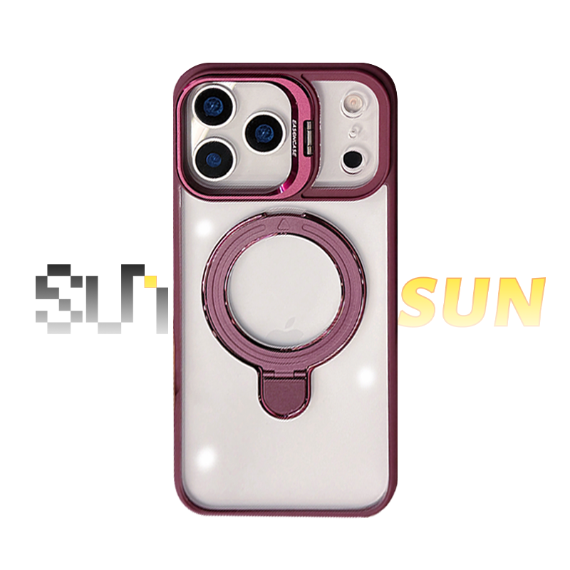 Magnetic Dual Stand Clear Case For iPhone 17/16/15/14 Series