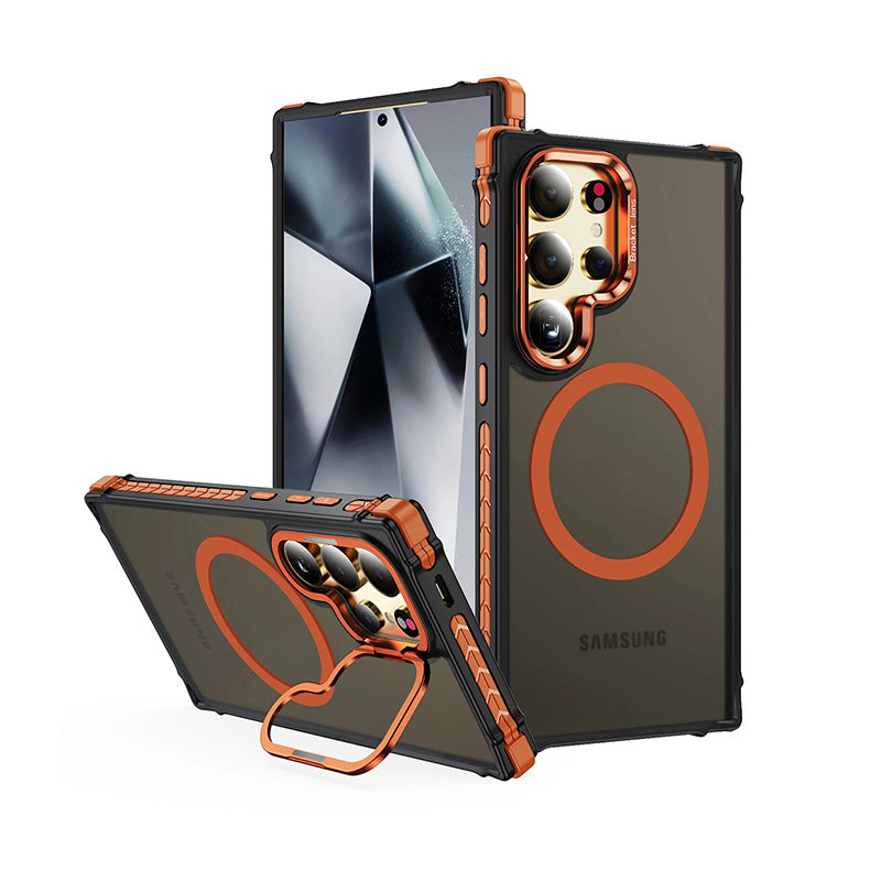  Transparent Black Matte Drop-Proof Stand Case For Samsung S26 Ultra