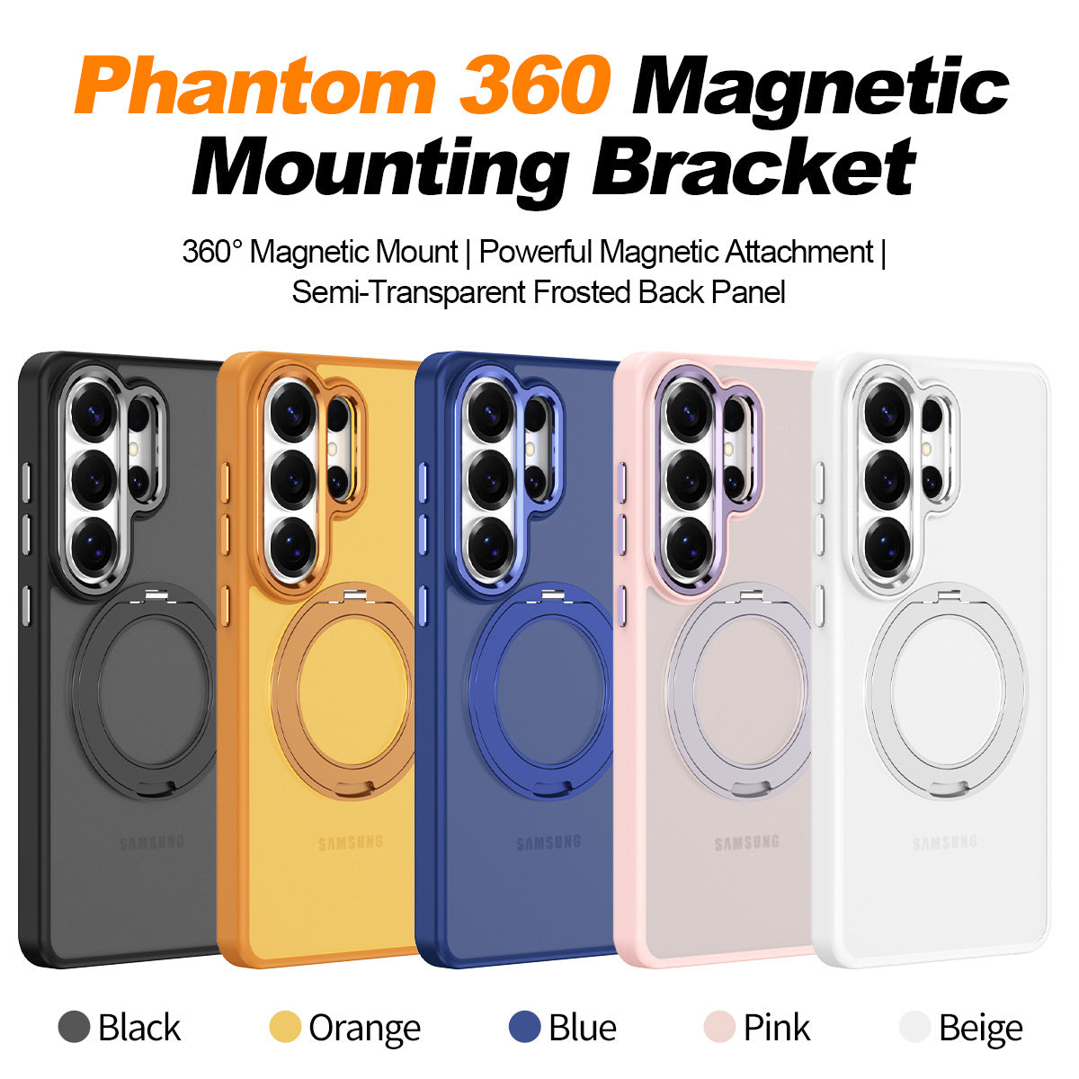 Phantom 360° Magnetic Stand Case for Samsung S26 Ultra