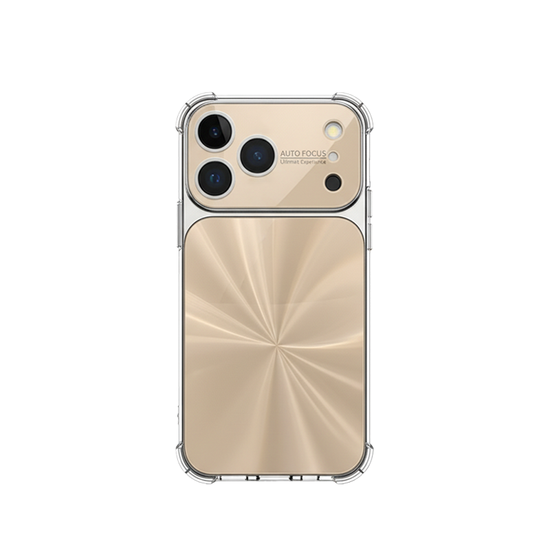 CD-Pattern Electroplated Four-corner Airbag Case for iPhone 17 Pro Max
