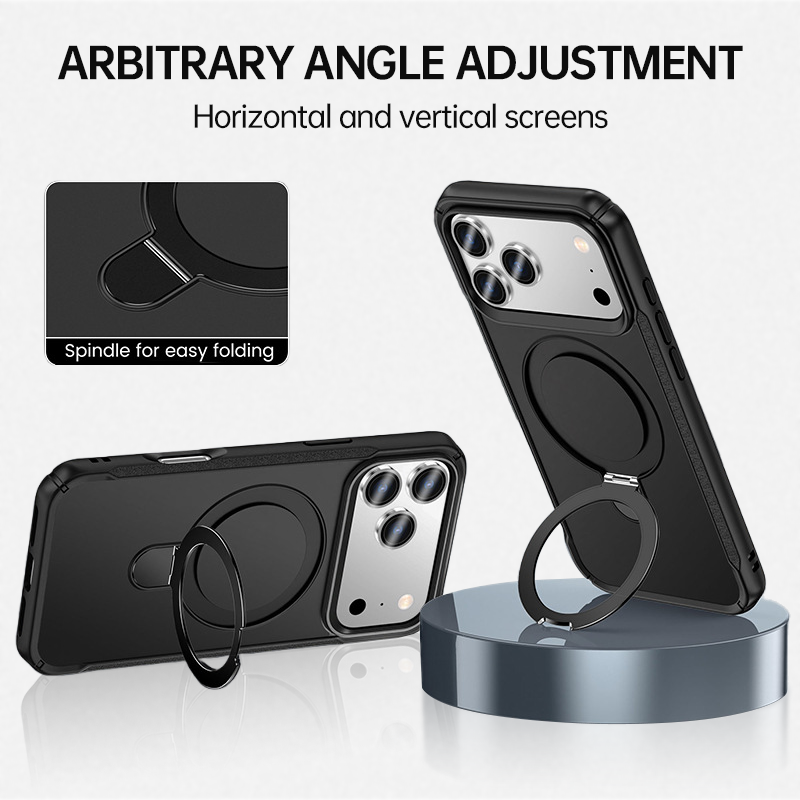 Military-Grade Protection Magnetic Kickstand Case For iPhone 17 Pro Max