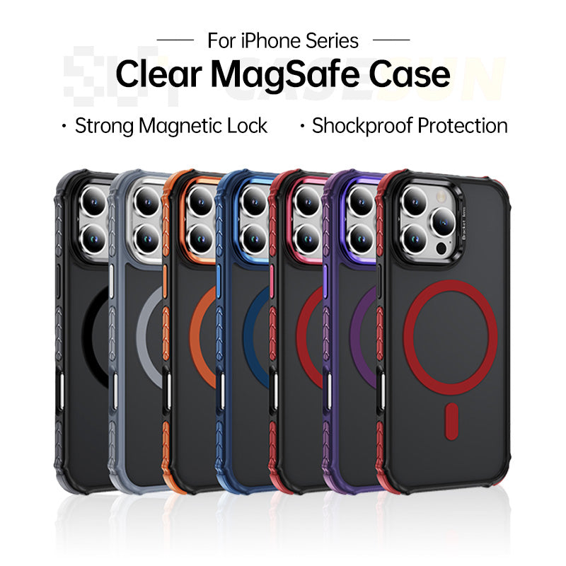  Skin-Feel Magnetic Kickstand Case for iPhone 17/16/15 Series