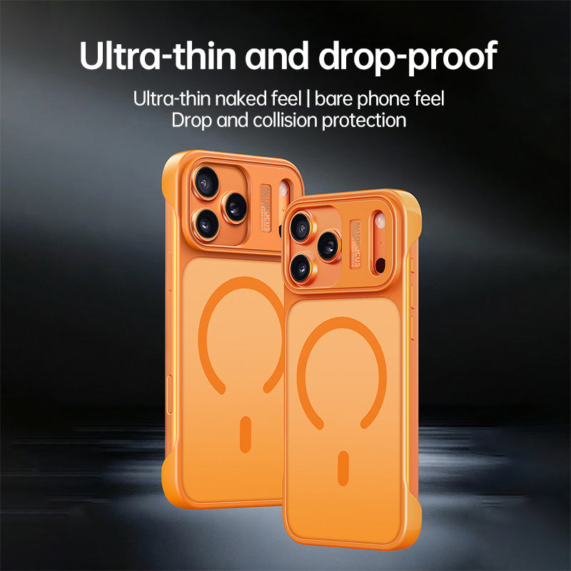 AG Back Panel Semi-Cover Magnetic Case for iPhone 17/16/15 Series