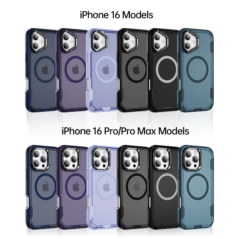 Magnetic Matte Finish 2-in-1 Shockproof Case For iPhone 17 Series