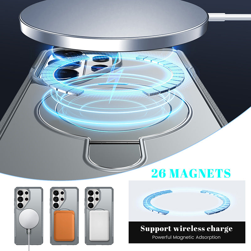 Military-Grade Protection Magnetic Kickstand Case For Samsung S26 Ultra