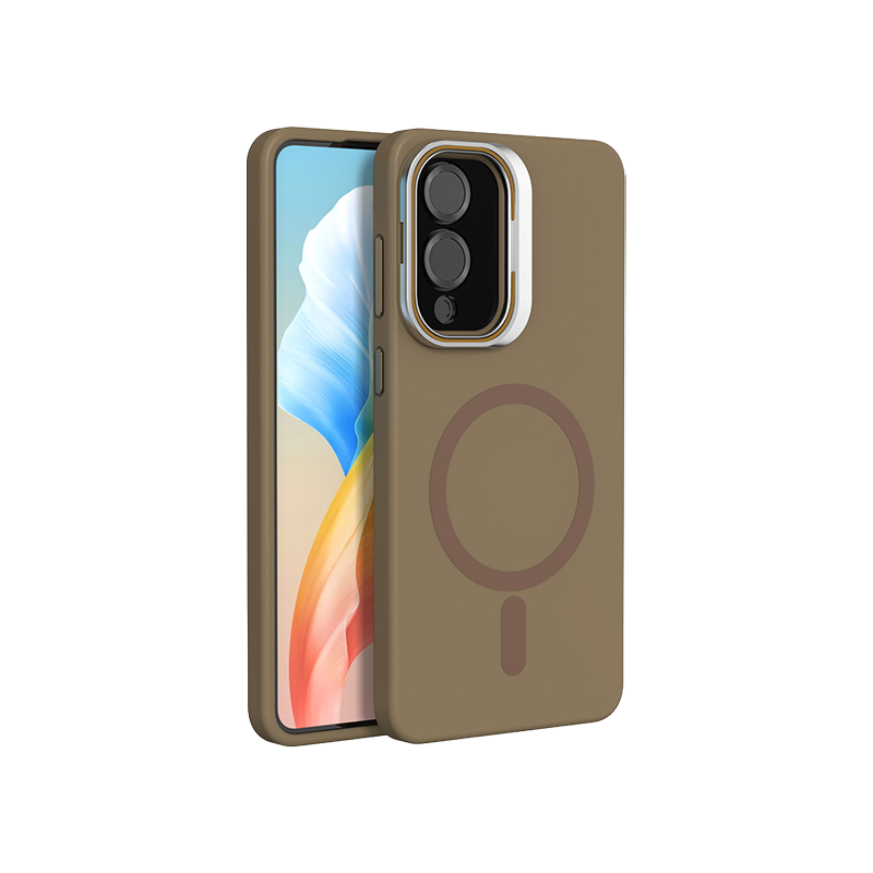 Liquid Silicone Magnetic Kickstand Case For Samsung S25 Series