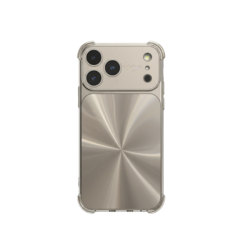 CD-Pattern Electroplated Four-corner Airbag Case for iPhone 17 Pro Max
