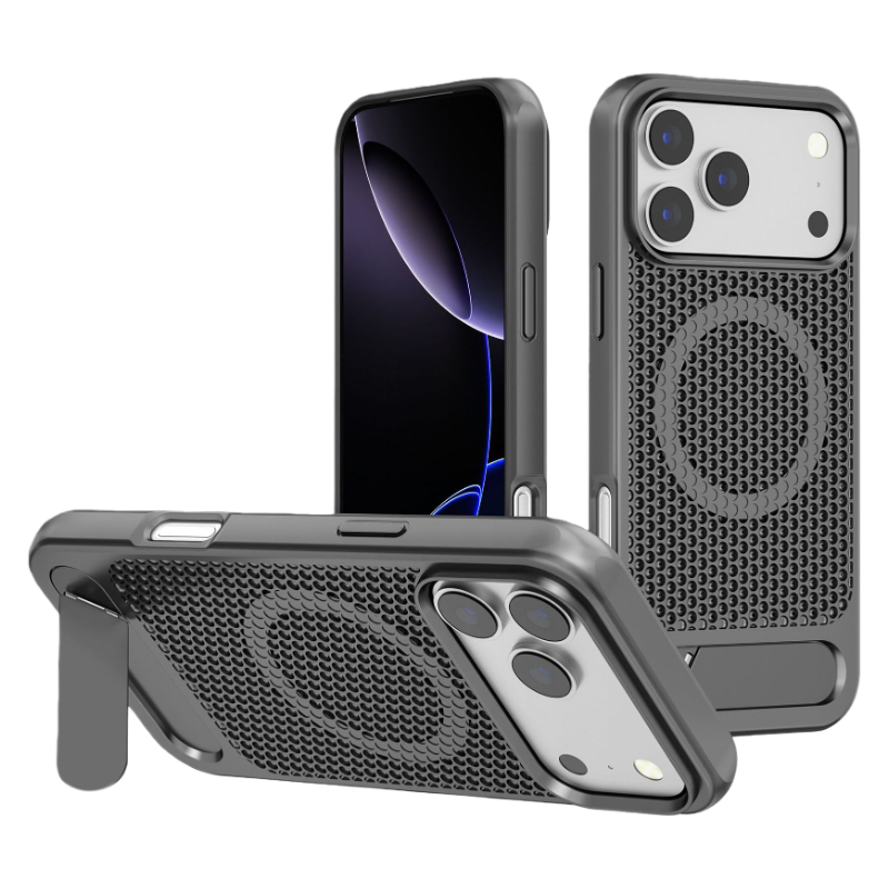 Flying Wing Stand Honeycomb Cooling Case For iPhone 17 Pro Max