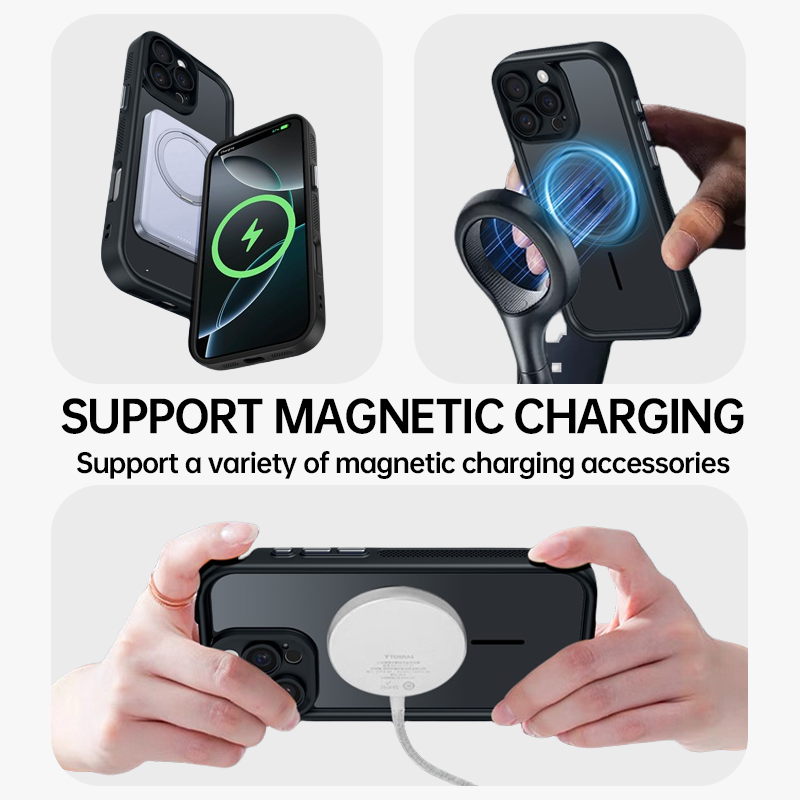 CrystalShield Magnetic Clear Case For iPhone 17 Pro Max