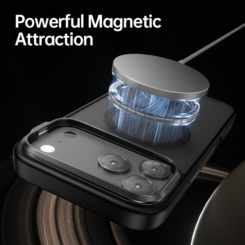Matte Lens Stand Magnetic Case For iPhone 17 Series