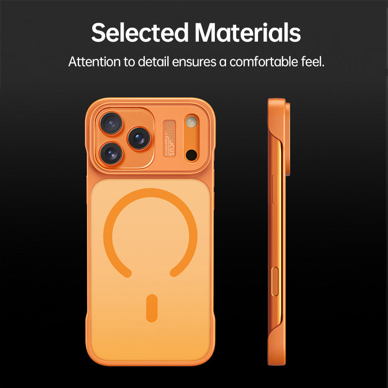 AG Back Panel Semi-Cover Magnetic Case for iPhone 17/16/15 Series