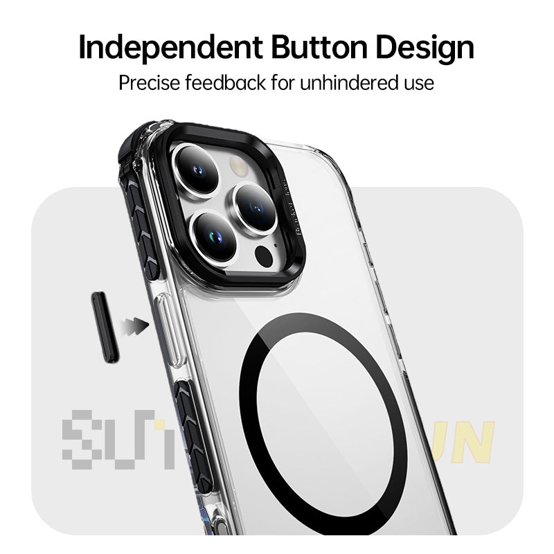 Transparent MagSafe Kickstand Case for iPhone 17 Series