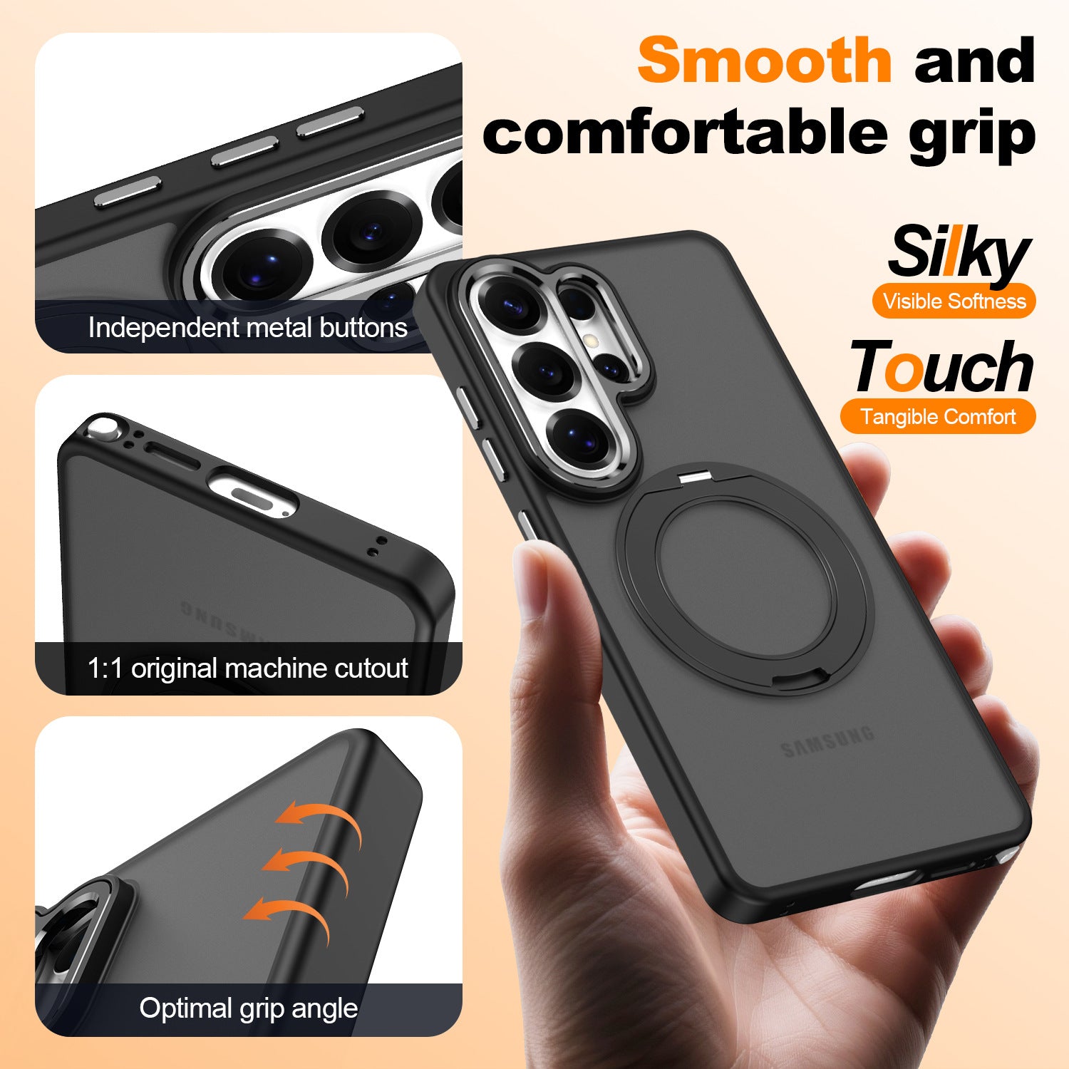 Phantom 360° Magnetic Stand Case for Samsung S26 Ultra