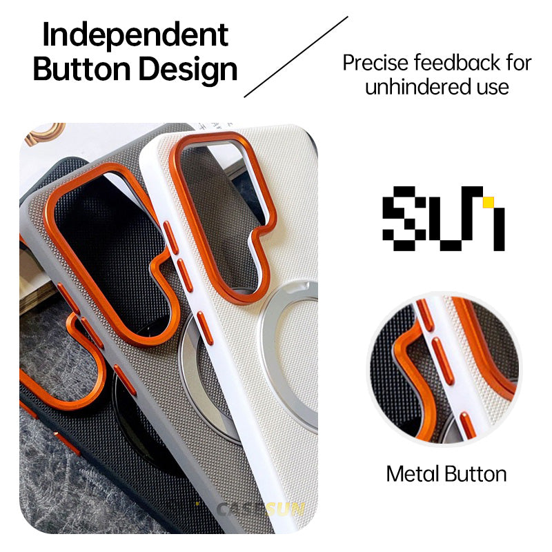 DiamondShield™ Magnetic Stand Leather Case for Samsung S26 Series